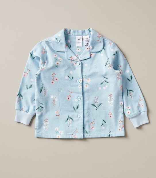 Organic Cotton Flannelette Floral Pyjama Set