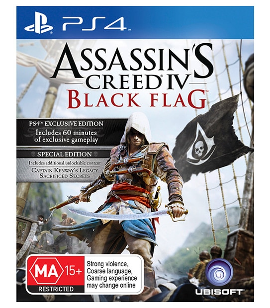 PlayStation 4 500GB Console + Assassin's Creed IV Black Flag PS4 Game Bundle