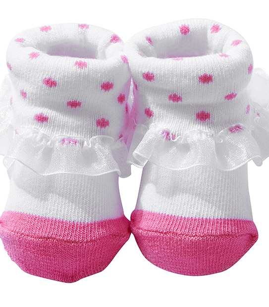2 Pack Baby Booties - Hearts 2 of 3