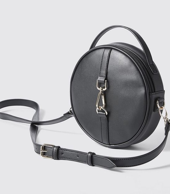 Lily Loves Round Crossbody Bag - Black