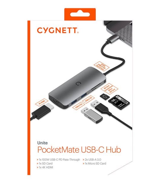 Cygnett Unite Pocketmate USB C HDMI Hub