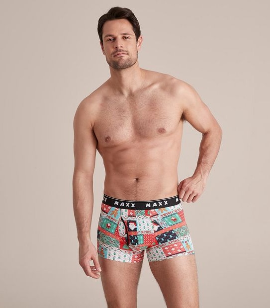 Maxx Flyfront Trunks - Christmas Wrapper