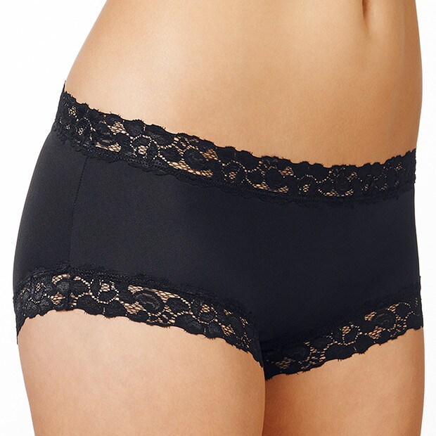 Microfibre Boyleg Brief - Black Microfibre Boyleg Brief - Black