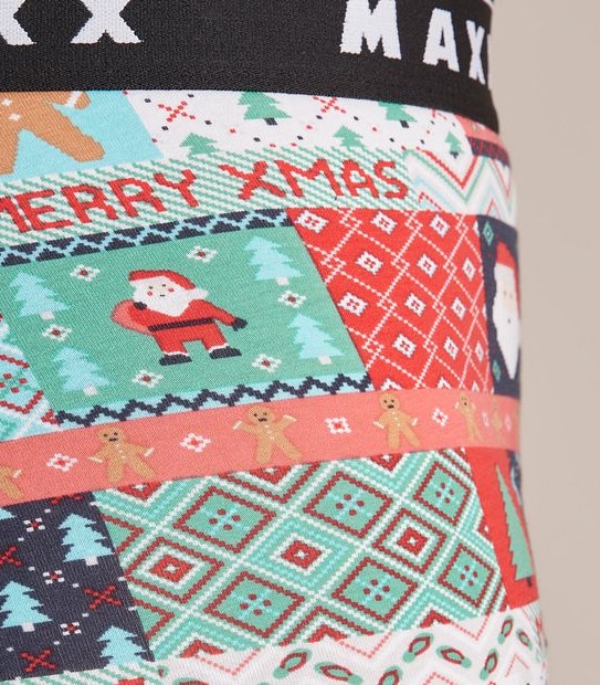 Maxx Flyfront Trunks - Christmas Wrapper
