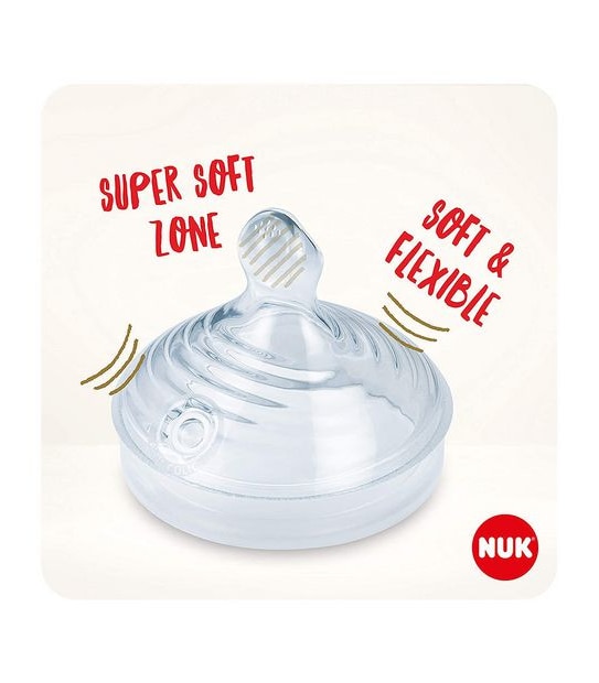 NUK Nature Sense Silicone Teat -  Large - 2 Pack