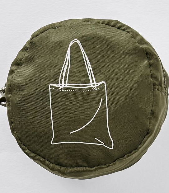 Fold Up Shopper Tote - Khaki