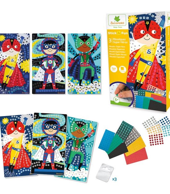 Sycomore Stick & Fun Mosaic Superhero