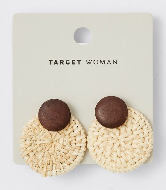 Mixed Double Stud Earrings - Natural