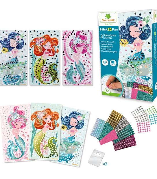 Sycomore Stick & Fun Mosaic Mermaids