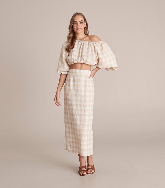 Preview European Linen Straight Maxi Skirt