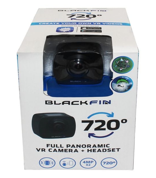 Black Fin&reg; 720° Full Panoramic VR Camera + Headset