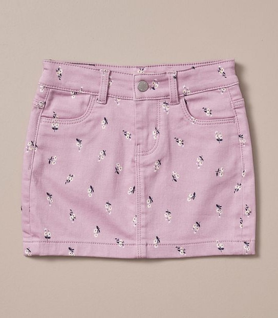 Wonder Denim Floral Skirt