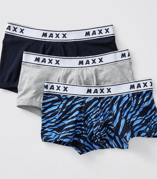Maxx 3 Pack Fitted Trunks