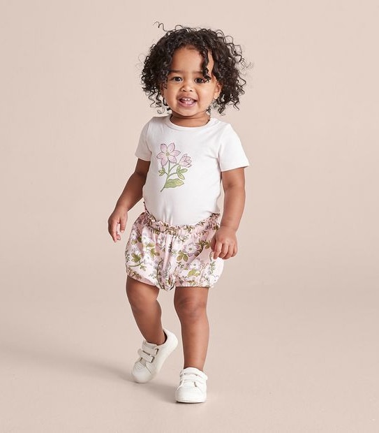 3 Piece Baby Organic Cotton Floral Set