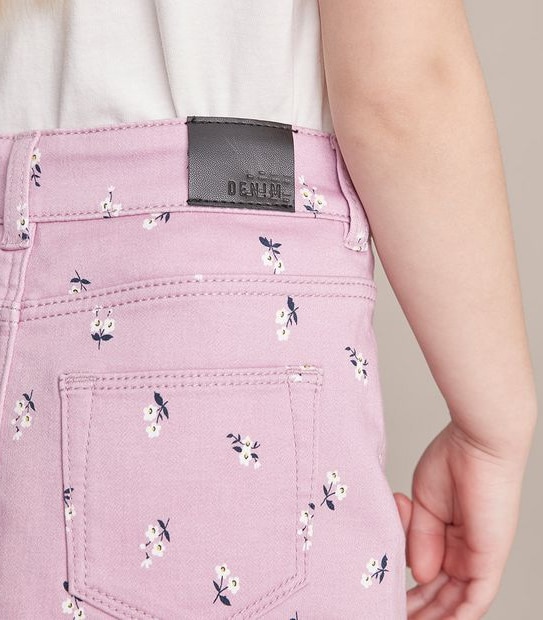 Wonder Denim Floral Skirt