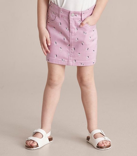 Wonder Denim Floral Skirt