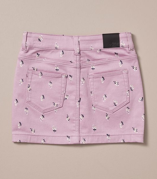 Wonder Denim Floral Skirt
