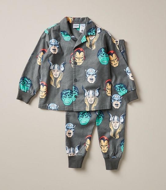 Marvel Superhero Flannelette Pyjama Set