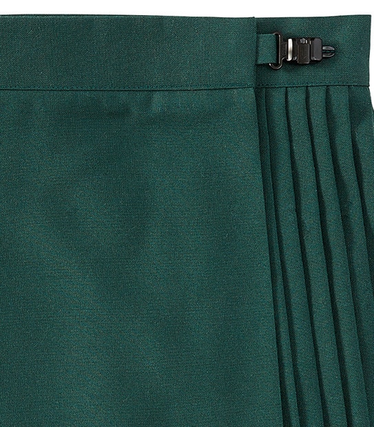Girls' Pleated Netball Skirt - Bottle Green