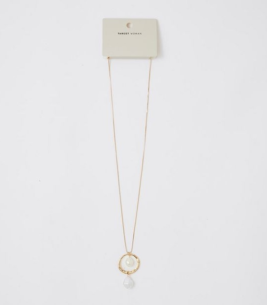 Pearl Pendant Necklace - Gold