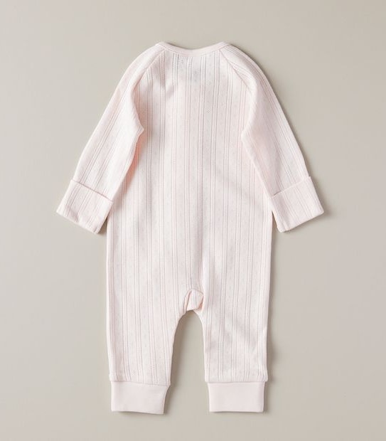 Baby Organic Cotton Pointelle Coverall