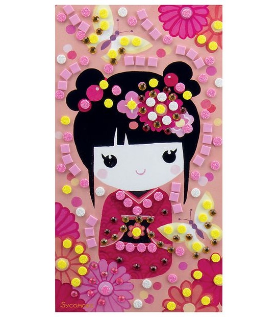 Sycomore Stick & Fun Kokeshi Mosaics