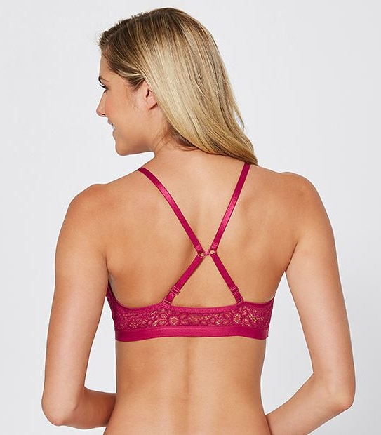 Floral Lace Halter Bralette  Style T3062B 2 of 3