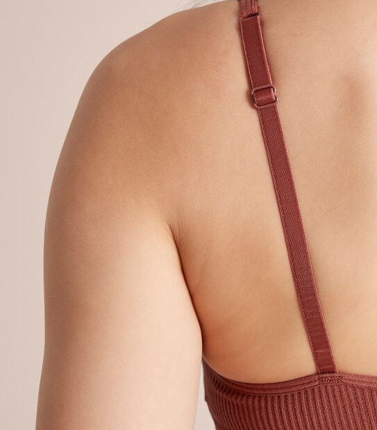 Lily Loves Ribbed Strappy Crop Top; Style: LBR98832 4 of 5