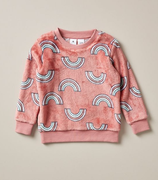 Rainbow Fleece Pyjama Set 4 of 5