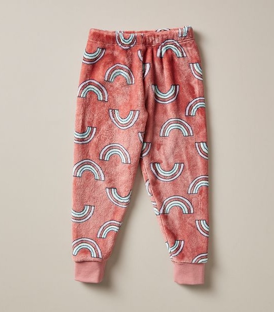 Rainbow Fleece Pyjama Set 5 of 5