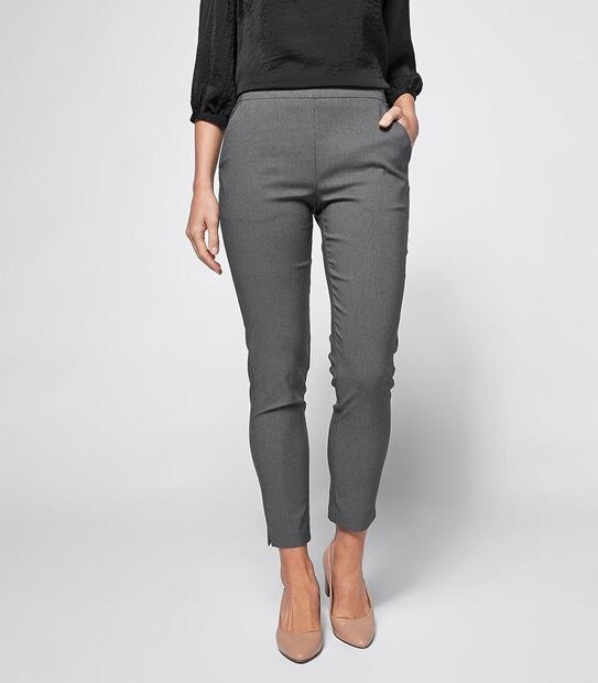 Preview Textured Ankle Length Skinny Pants