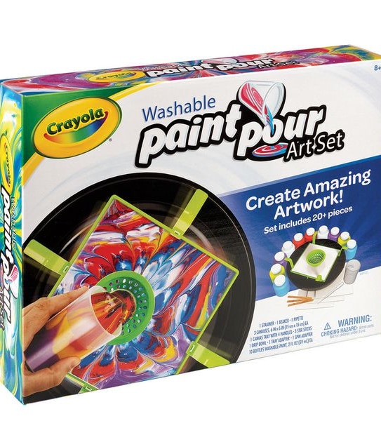 Crayola Washable Paint & Pour Art Set