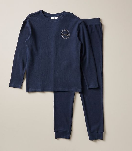 Waffle Knit Pyjama Set Target Australia