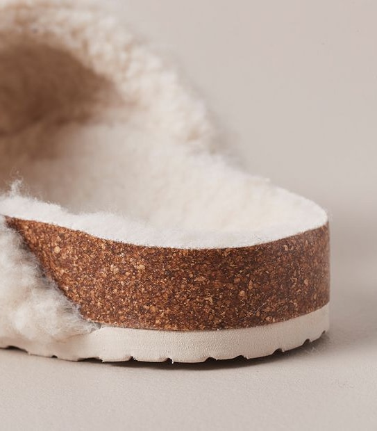 Womens Teddy Crossover Scuff Slippers