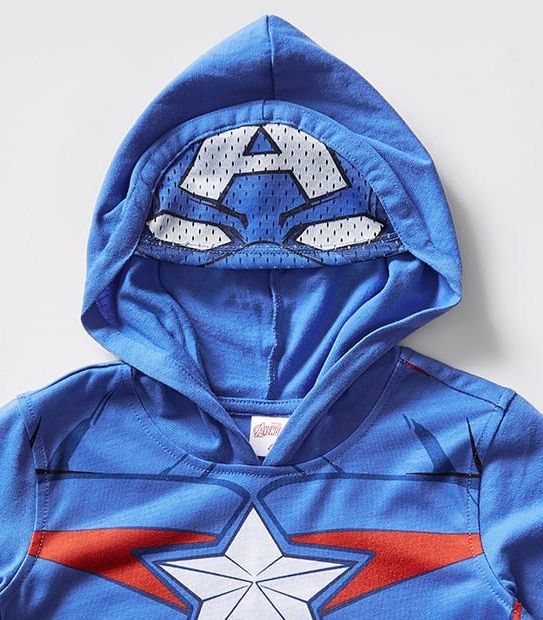 Captain America Short Sleeve Mask T-Shirt