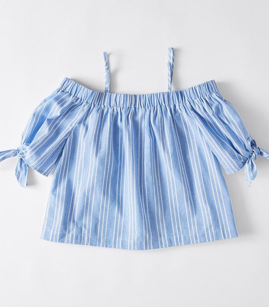 Piping Hot Cold Shoulder Top