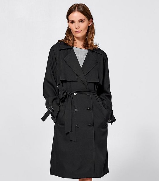 Preview Soft Trench Coat - Black | Target Australia