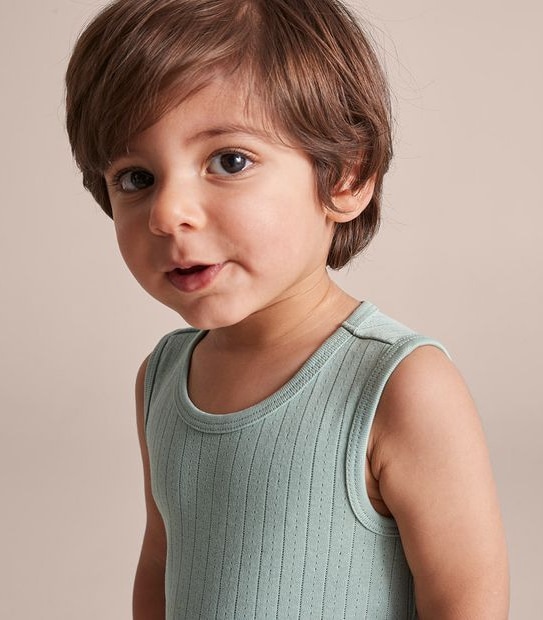 Baby Organic Cotton Pointelle Bodysuit