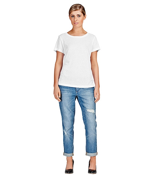 Dannii Minogue Petites White Relaxed T-Shirt