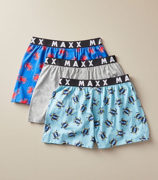 Maxx 3 Pack Knit Boxers
