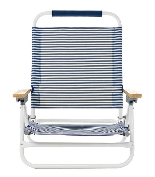 Deluxe Nautical Stripe Beach Chair