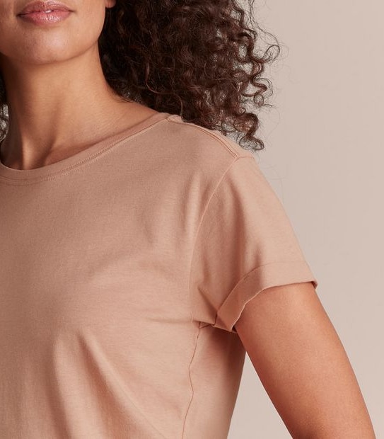 Cotton/Modal Relaxed Crew T-Shirt