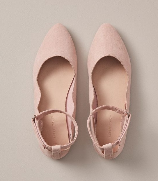 Senior Kids Curved Edge Ballet Flats
