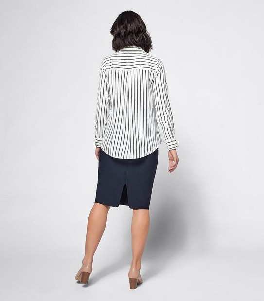 Preview Striped Long Sleeve Relaxed Shirt