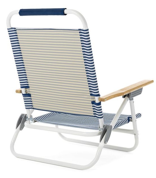Deluxe Nautical Stripe Beach Chair