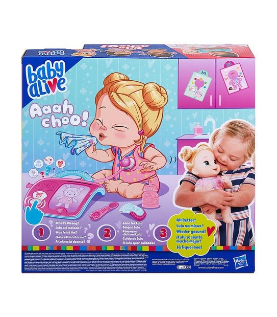 Baby Alive Lulu Achoo Blonde Hair doll 