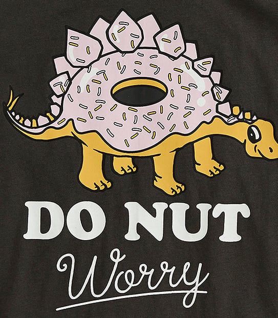 Boys' Short Sleeve Donut Dino Print T-Shirt