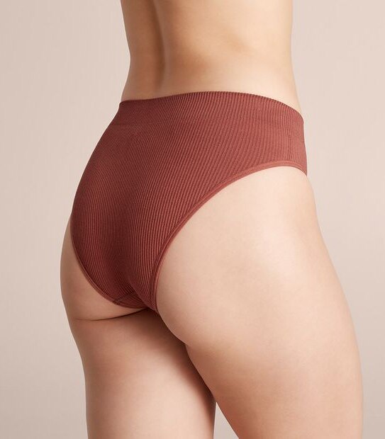 Lily Loves Ribbed Seamfree Hi-Waisted Bikini Briefs; Style: LHB02077