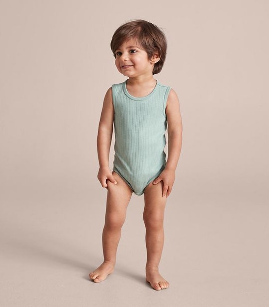 Baby Organic Cotton Pointelle Bodysuit