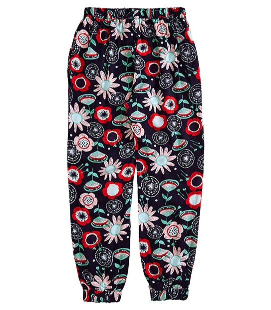 Girls' Floral Print Harem Pants